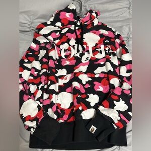 Bape x Vogue ABC Camo Pullover Hoodie Black Pink White used